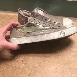 Ugg fur-lined sneakers size 5